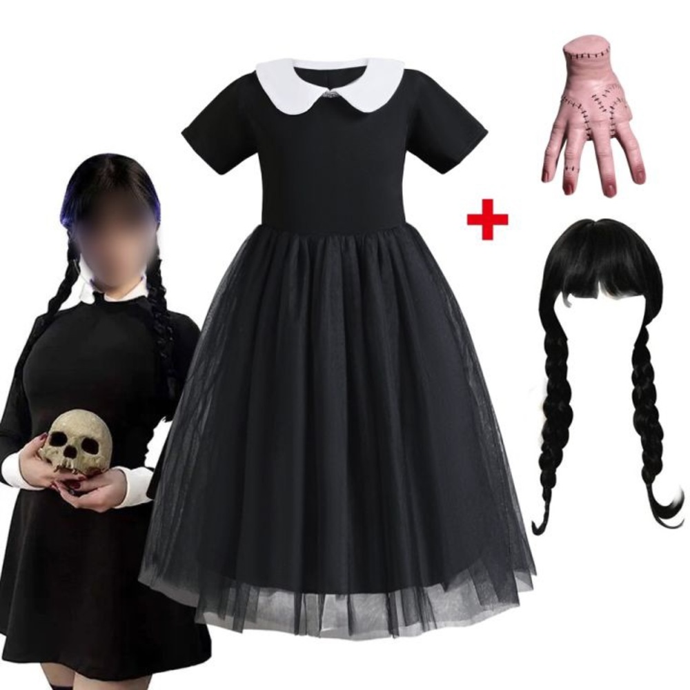 NEW short sleeve Dress Cosplay Halloween Wednesday Breakfast at Tiffany’s Audrey